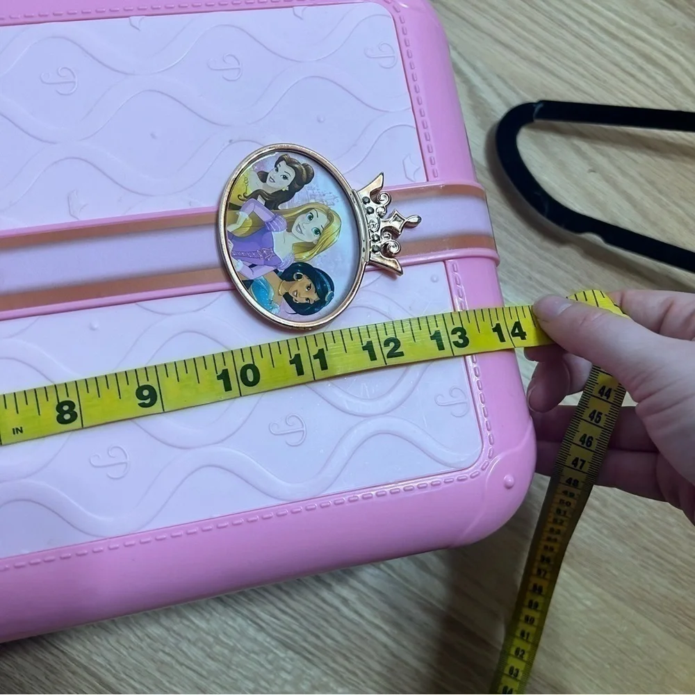 Disney Princess Plastic Suitcase Storage Wheels Pink Kids